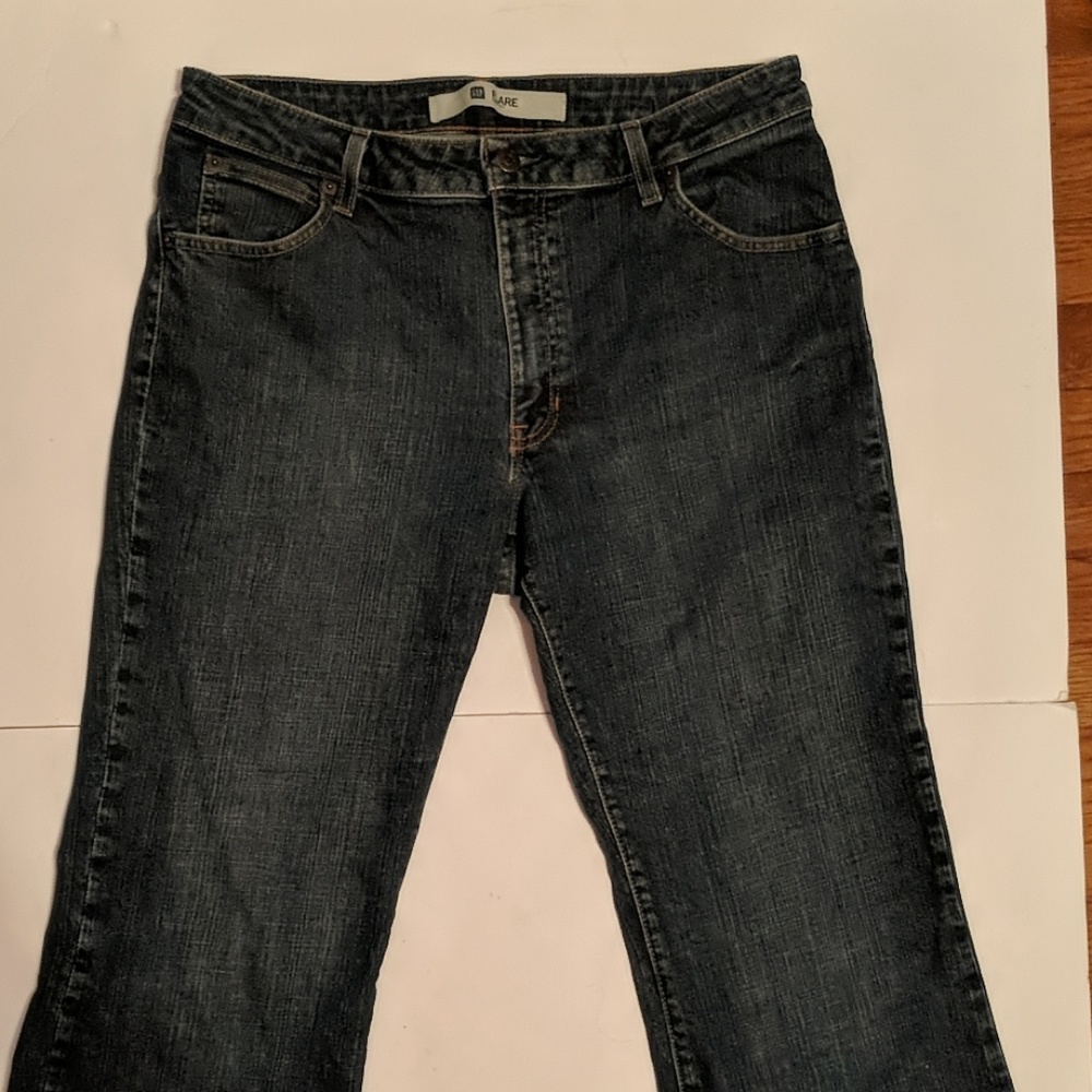 Flare Mid-Rise Gap Jeans Size 12 Reg